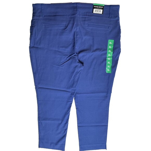 Hilary Radley Womens Size XL Mazarine Blue Mid Rise Built-in Tummy Control Pants - Picture 5 of 15
